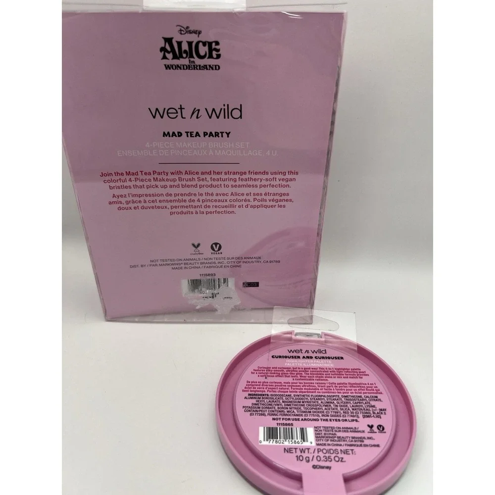 Wet n Wild Alice in Wonderland ~‎ Highlighter Palette & Makeup Brushes Limited!!
